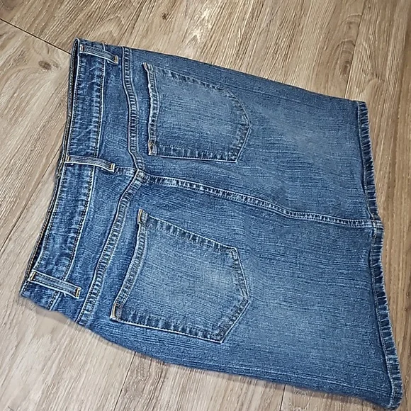 Mossimo Denim Stretch Blue Jean Skirt Women's 8 - Picture 9 of 16